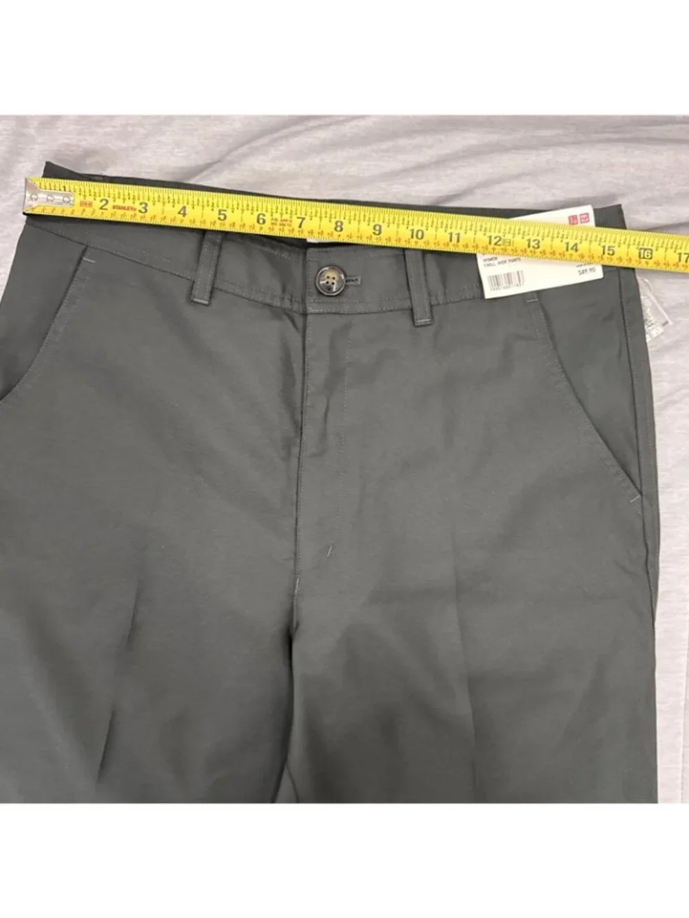 NWT - Uniqlo Women Dark Gray Twill Wide Pants Size 6 RN139864